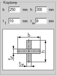 Okno Rura prostokątna Jest to okno umożliwiające podanie wymiarów przekroju poprzecznego rury prostokątnej.