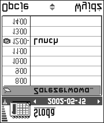 Widok miesi±ca Ikony synchronizacji w widoku miesi±ca: - Poufna, - Publiczna, - Nie synchronizuj oraz - dzieñ zawiera wiêcej ni jedn± pozycjê.