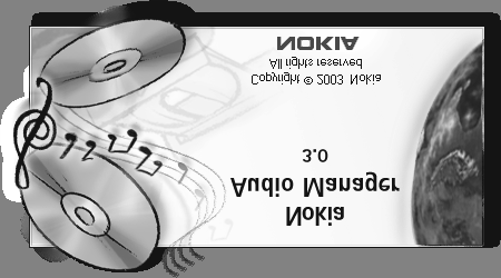 Nokia Audio Manager Oprogramowanie Nokia Audio Manager pozwala wybieraæ pliki muzyczne z kompatybilnego komputera PC i przenosiæ je na kartê pamiêci konsoli Nokia N- Gage.