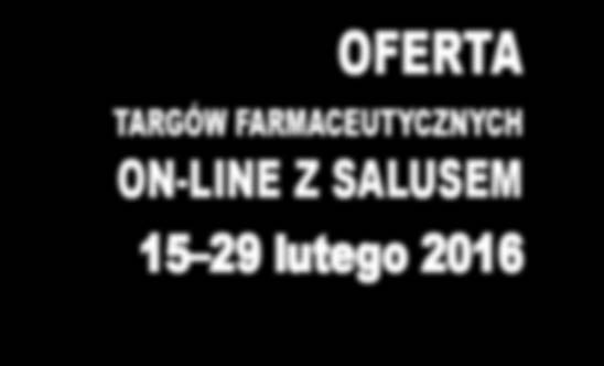 OFERTA TARGÓW FARMACEUTYCZNYCH