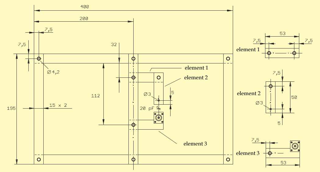 9.3.3. Antena okienna na pasmo 70 cm Opis ramowej anteny okiennej na pasmo 70 cm pochodzi z numeru 10/2013 miesięcznika Funkamateur.