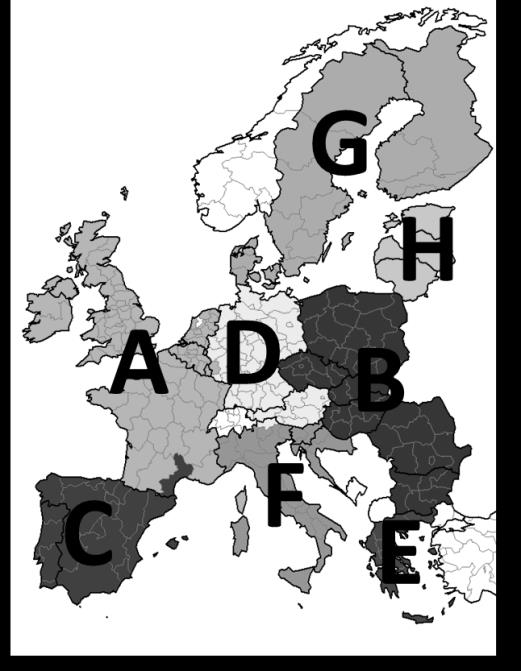 Wrażliwość regionalnych rynków pracy Unii Europejskiej na kryzys 99 na przykład, iż pewne regiony znad kanału La Manche z Francji i Wielkiej Brytanii graniczą ze sobą.