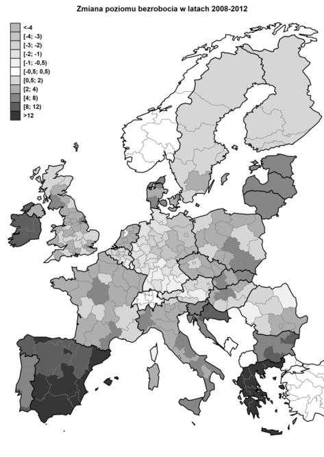 statystyk pozycyjnych dla całej zbiorowości regionów Rysunek 2.