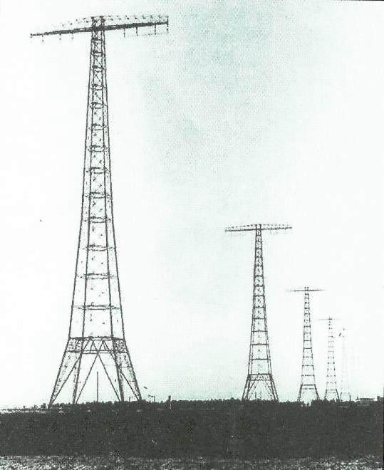 TELEGRAFIA Rok 1928 łączność telegraficzna z USA na falach długich 13,34 KHz Wysokość