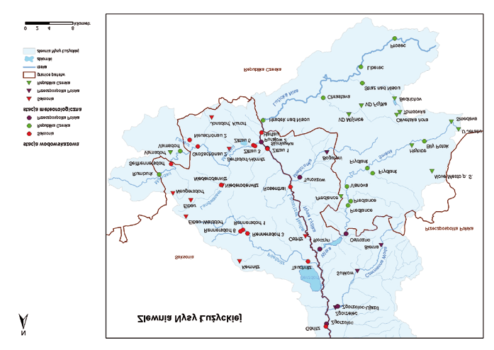 Wezbranie w zlewni Nysy Łużyckiej 7 1 sierpnia 21 r. Rys.