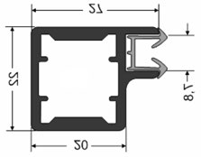 D RO Program aluminium - ramki Ramka aluminiowa D - 1 Wykończenie: