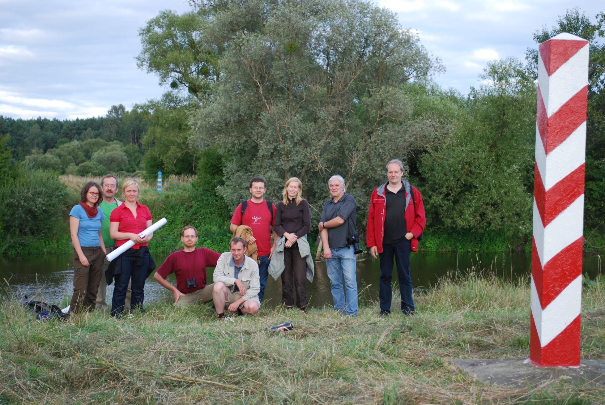 Polsko-ukraińska granica nad Bugiem wizyta uczestników projektu