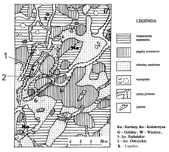 Zadanie 27 (2 pkt) Wykorzystując szkic geomorfologiczny i mapę topograficzną wykonaj polecenia: a) uzupełnij tabelę, wpisując rodzaj formy terenu oraz materiału