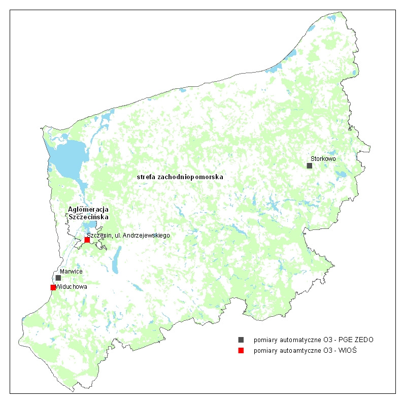 3.1. Pomiary Do oceny jakości powietrza i klasyfikacji stref województwa zachodniopomorskiego za 2008 r.