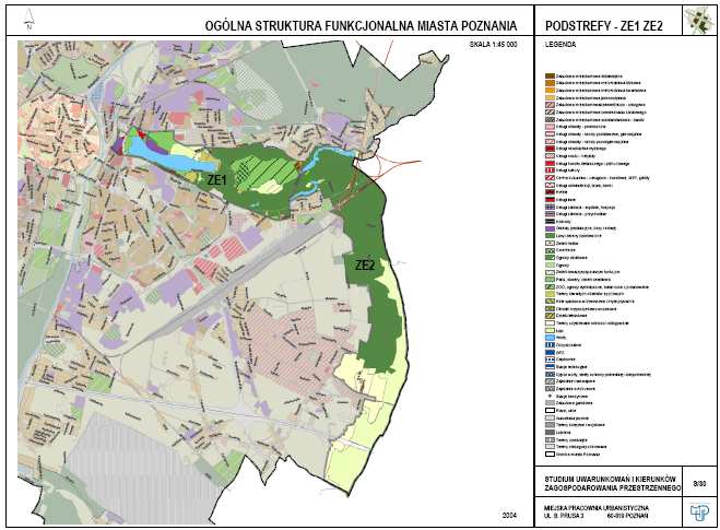 2.2.2 Gęstść zabudwy (część gólna - mapa O/15) Średni prcent zab. działki budwlanej dla terenów brutt kreśln d 5-15%. Średni prcent zab. działki typu POD dla terenów brutt kreśln pniŝej 5%.