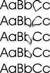 Problem Prawdopodobna przyczyna Rozwiązanie Na stronie pojawiają się pionowe smugi lub paski. Aa BbC c Aa BbC c Aa BbC c Aa BbC c Aa BbC c Zbyt duża ilość tonera w tle.