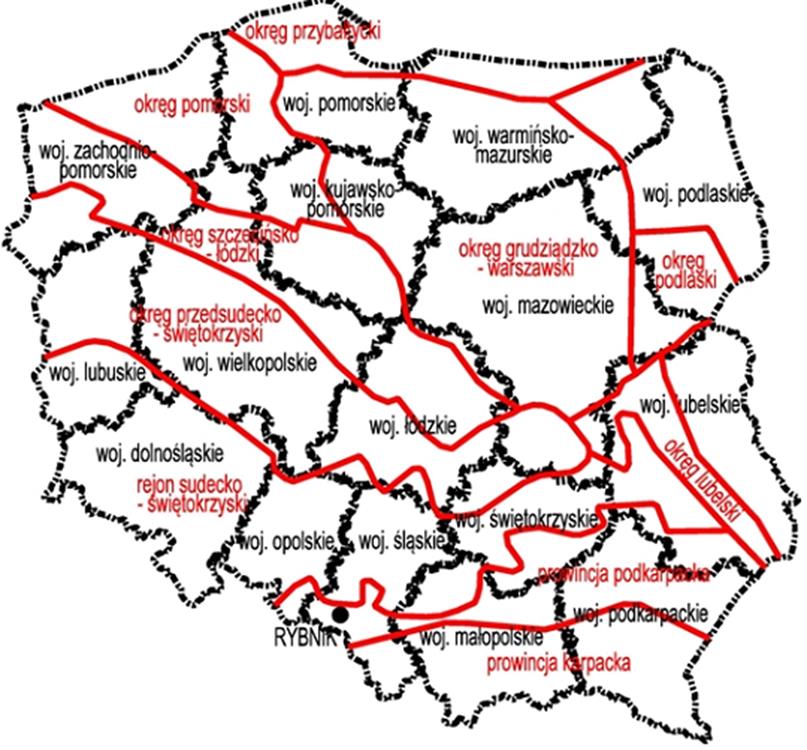Rysunek 11-2. Rozkład geotermii w Polsce Źródło: Opracowanie własne na podstawie Energia Geotermalna. Świat-Polska-Środowisko, Instytut gospodarki surowcami mineralnymi i energią.