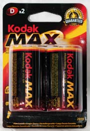URZĄDZENIA 1 baterie BATERIE KODAK MAX Baterie jednorazowego użytku, bez możliwości ponownego ładowania; rodzaj: alkaliczne; dedykowane do urządzeń wymagających stabilnego zasilania o dużym poborze