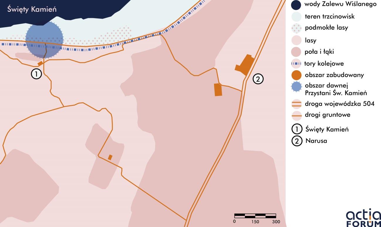 Rysunek 57. Położenie dawnej przystani cegielni Luisenthal-Święty Kamień Opracowanie Karolina A. Krośnicka na podstawie: geoportal (http://mapy.geoportal.gov.pl). Rysunek 58.