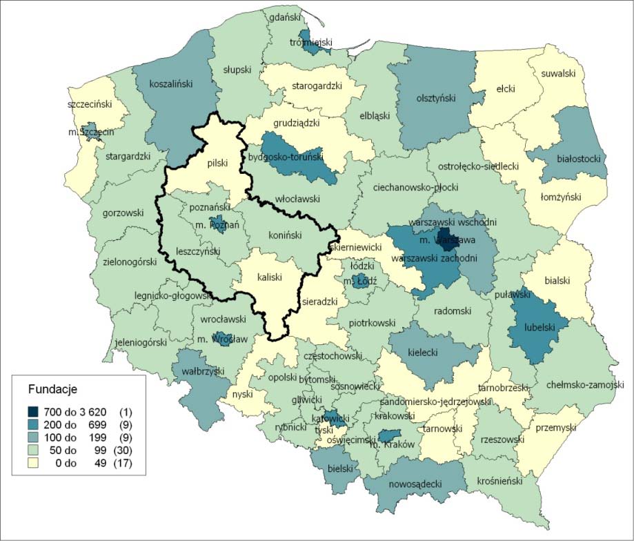 mieszkańców w 2008 roku Źródło: Ministerstwo Rozwoju Regionalnego, 2010,