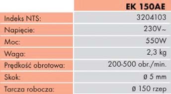 Miniszlifi erka wibracyjna (elektryczna) LE 21ACWyposażenie warsztatu12 202300 Polerka kątowa (elektryczna) LH 18EN