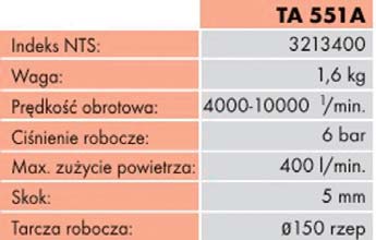 Wyposażenie warsztatu 12Szlifi erki wibracyjne (elektryczne) SSPF / SSPF VR 202110 Szlifi erka wibracyjna z wydłużoną płytą roboczą (pneumatyczna) SLP 41A