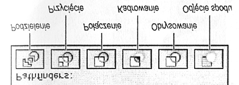 Lasso z czarną strzałką pozwala na selekcję całych obiektów, które są zawarte albo które przetniemy w trakcie zaznaczania Lasso z białą strzałką - zaznacza wierzchołki i krawędzie różnych obiektów,