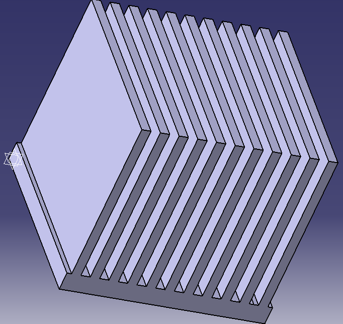 c) Radiator z cieńszymi żeberkami wykonany z aluminium; d) Radiator z cieńszymi żeberkami wykonany z miedzi.