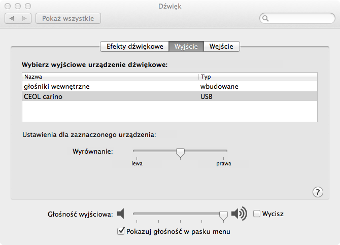 [Mac OS] A Wybierz Preferencje systemowe w menu Apple i kliknij Dźwięk.