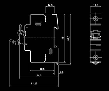 Rozłączniki Modulostar HELIO do wkładek topikowych cylindrycznych 10x38 gpv Typ: US101HEL Wkładka topikowa: 10x38 mm gpv Prąd znamionowy: 32A Napięcie znamionowe: 1000V D Napięcie izolacji: 6kV Max.