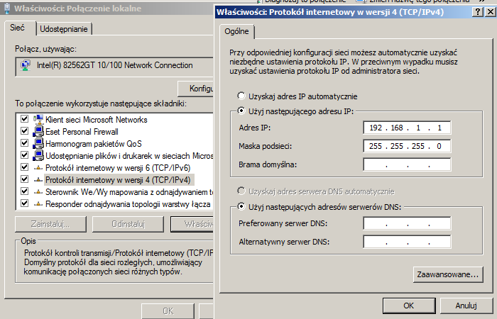 4. Ustawianie parametrów połączenia kontrolera K301 4.1 Informacje ogólne W celu prawidłowego działania kontrolerów K301, K308 w systemie PControl.