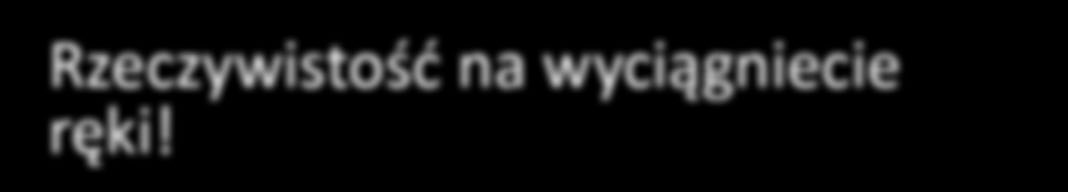 Rzeczywistość na wyciągniecie ręki!