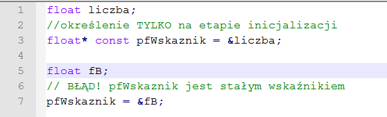 Rodzaje wskaźników Typ wskaźnikowy Nazwa Dostęp do pamięci Zmiana adresu 1 typ* zwykły wskaźnik odczyt i zapis TAK 2 const typ*