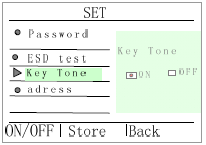 UWAGA Przy włączonej funkcji ESD gniazdo uziemienia musi podłączone do gniazda ESD. W innym wypadku włączy się alarm (symbol "ESD" na ekranie głównym będzie wyświetlać się na czerwono). 2.