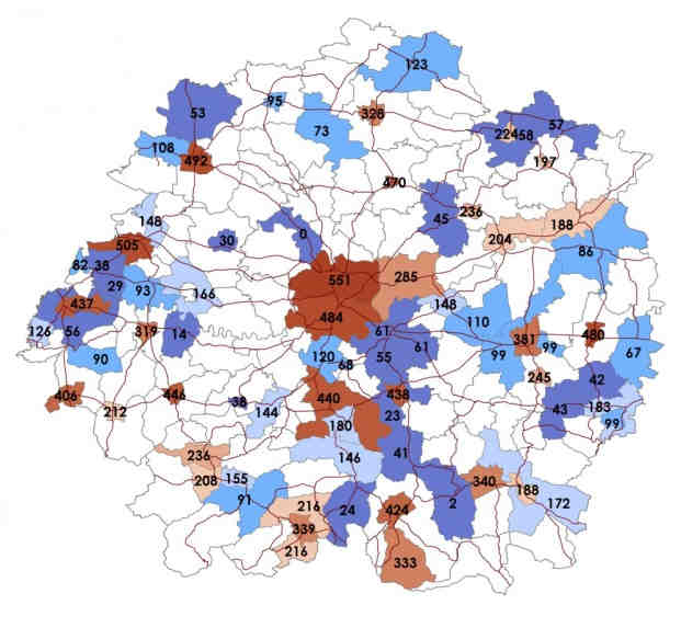 Synteza wyników analizy Zgodności wyników przeprowadzonych analiz Kraków zdecydowanym liderem regionu Część zachodnia Chrzanów, Olkusz, Oświęcim,