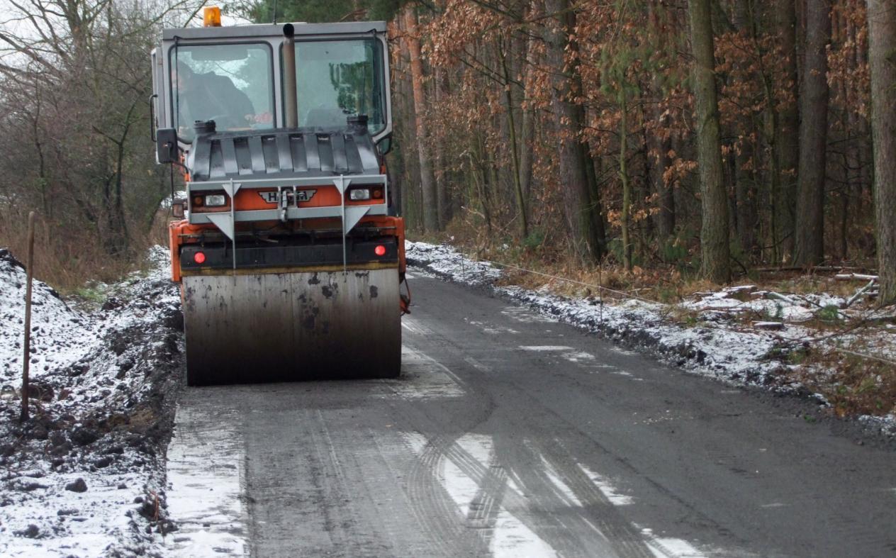 Inwestycje w trakcie realizacji Przebudowa drogi gminnej gruntowej o dł.