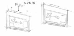 SYSTEM MONITOR2 IP40 LED oprawa dwustronna double-sided luminaire for surface installation on ceilings Gehäuse doppelseitig zur Deckenbefestigung min opt wersja INDYWIDUALNIE NADZOROWANA (ATI)