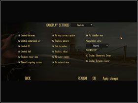 Gameplay Settings (Ustawienia rozgrywki Ten ekran już znamy... Gameplay Settings jasno określają warunki samej gry. Ekran ustawień gry oferuje szerokie możliwości wyznaczenia warunków rozgrywki.