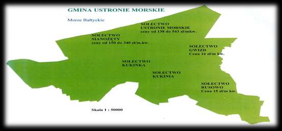 2. GRUNTY GMINNE Łączna wartość gruntów komunalnych Gminy Ustronie Morskie na dzień 31.12.2011 r. wynosi: 24.770.348,14 zł. Zwiększenie wartości gruntów komunalnych w stosunku do stanu na dzień 31.12.2010 r.