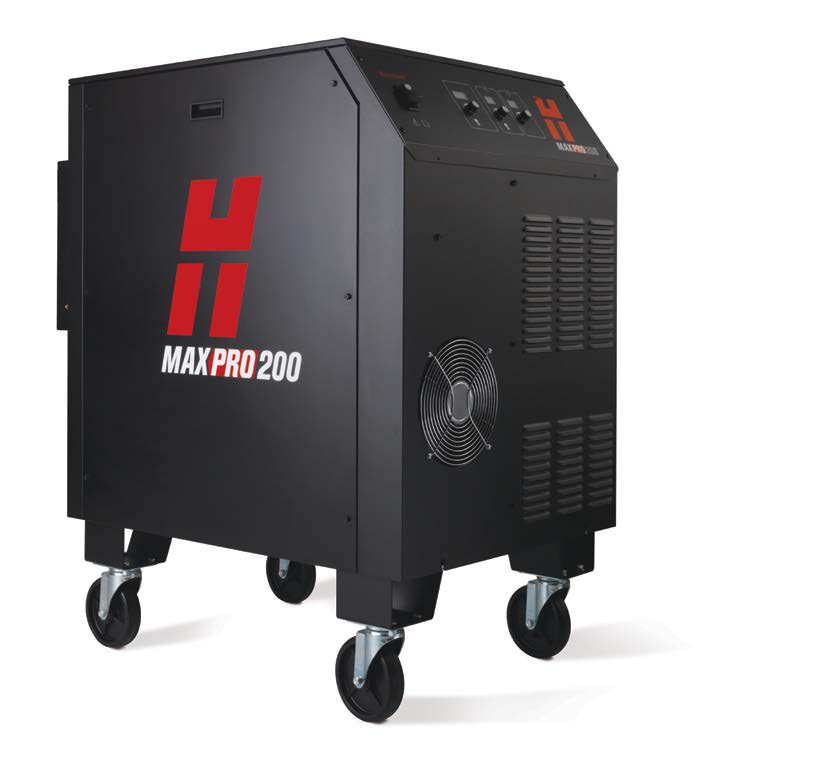 Plazma tlenowa i powietrze LongLife : MAXPRO200 Zaprojektowane tak, aby zagwarantować możliwość wydajnego i masowego cięcia oraz żłobienia zmechanizowanego i ręcznego w szerokim zakresie zastosowań