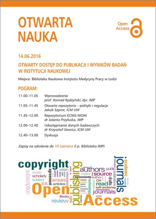 Edukacja naukowców oraz osób odpowiedzialnych za OD szkolenia, seminaria,