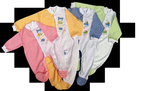 PAJACYK NIEMOWLĘCY - rozmiary 62-104 cm - zapinane na napki w
