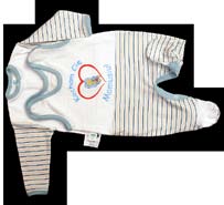 KOMPLET - KAFTAN + ŚPIOSZKI ROZPINANE W KROKU - rozmiary 50-86 cm -