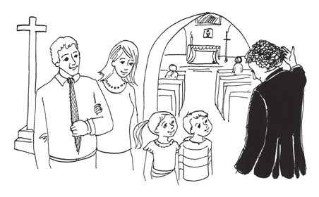 3 Przedstawiamy swoją rodzinę Ćwiczenie 1. Dorysuj brakującą część rysunku (dół obrazka).