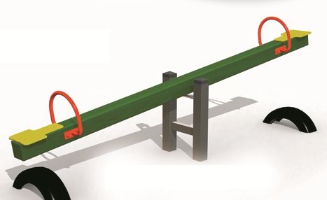 7. HUŚTAWKA WAGOWA Dane Techniczne Wymagane Oferowane Gabaryty urządzenia min. 0,50m x 3,00m Strefa funkcjonowania min. 2,50m x 5,00m Wysokości belki min. 0,90m Głębokość posadowienia min.