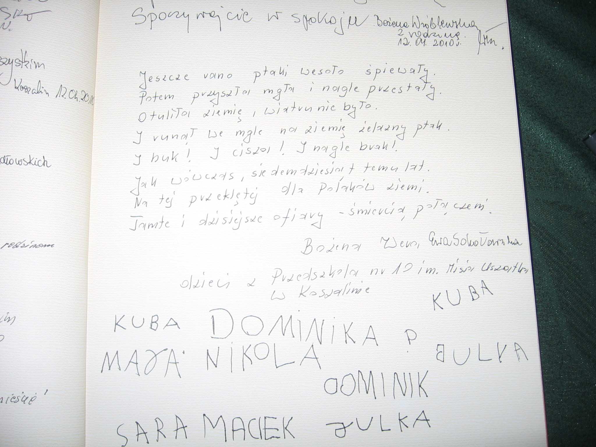 Wpis do księgi