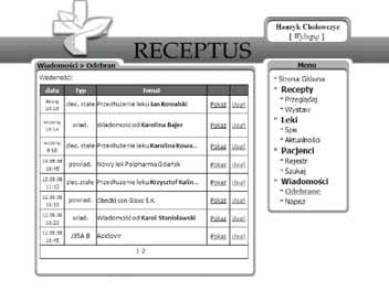 WYKORZYSTANIE INTERFEJSU CENTRALNEGO REJESTRU RECEPT... 35 3.2. Przeglądanie leków.