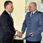 obecności wójta gminy Bodzanów, Jerzego Staniszewskiego, zastępca komendanta miejskiego Policji w Płocku kom.