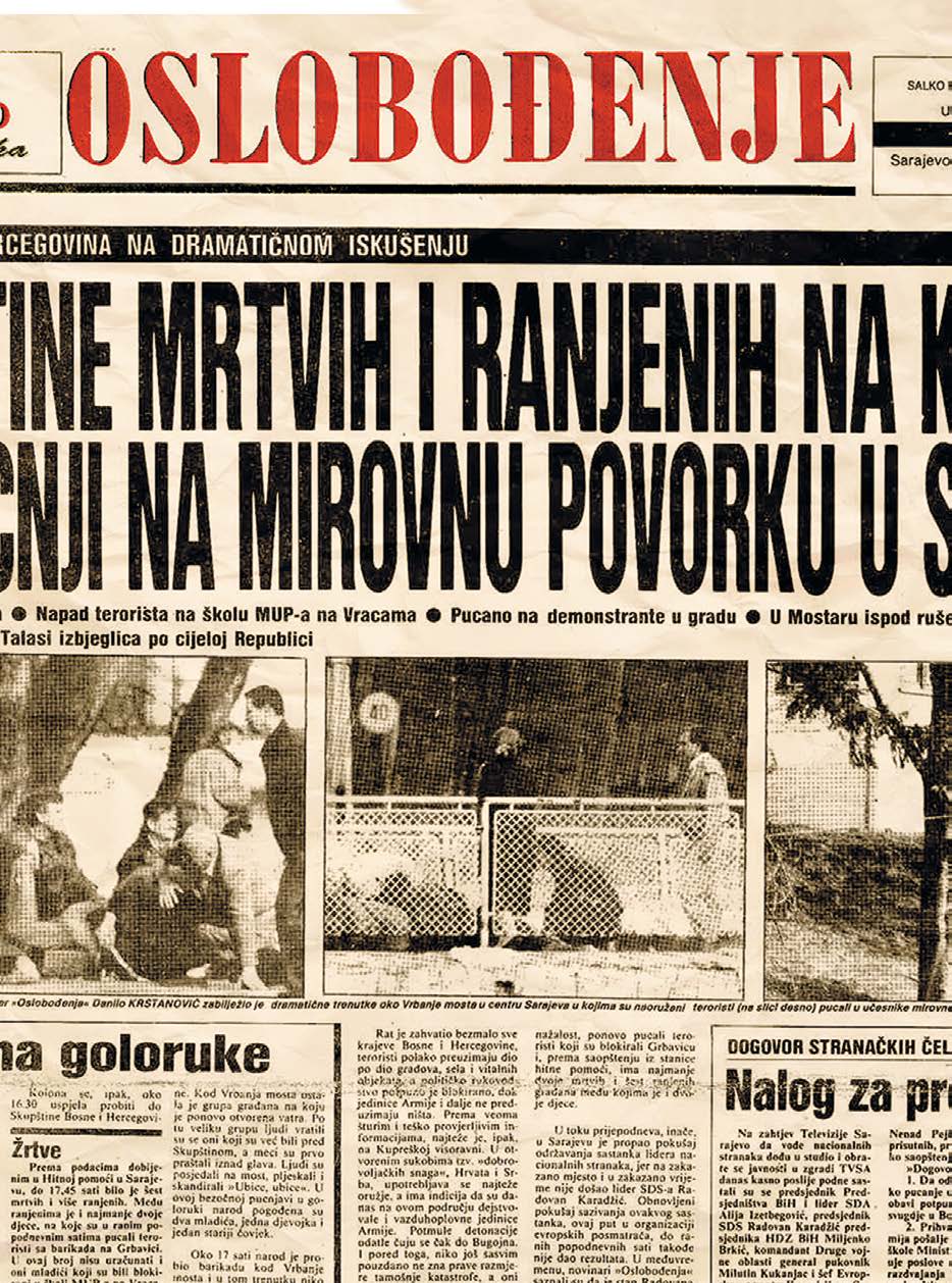 1993 Oslobodjenje W czasie wojny w byłej Jugosławii popularny dziennik Oslobodjenje (Wyzwolenie) zatrudniał Bośniaków, bośniackich Serbów i bośniackich Chorwatów.