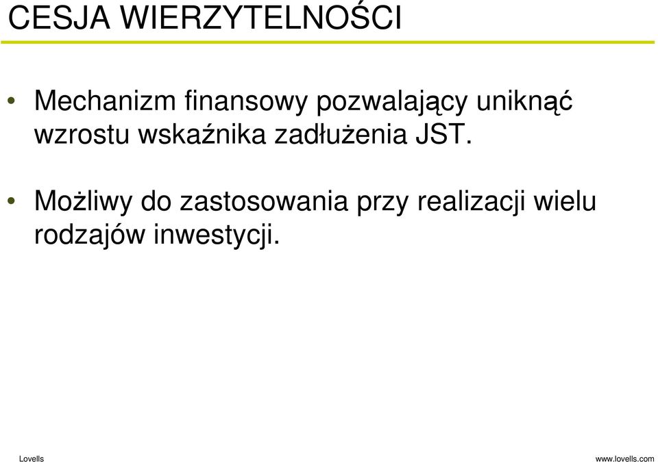 zadłuŝenia JST.