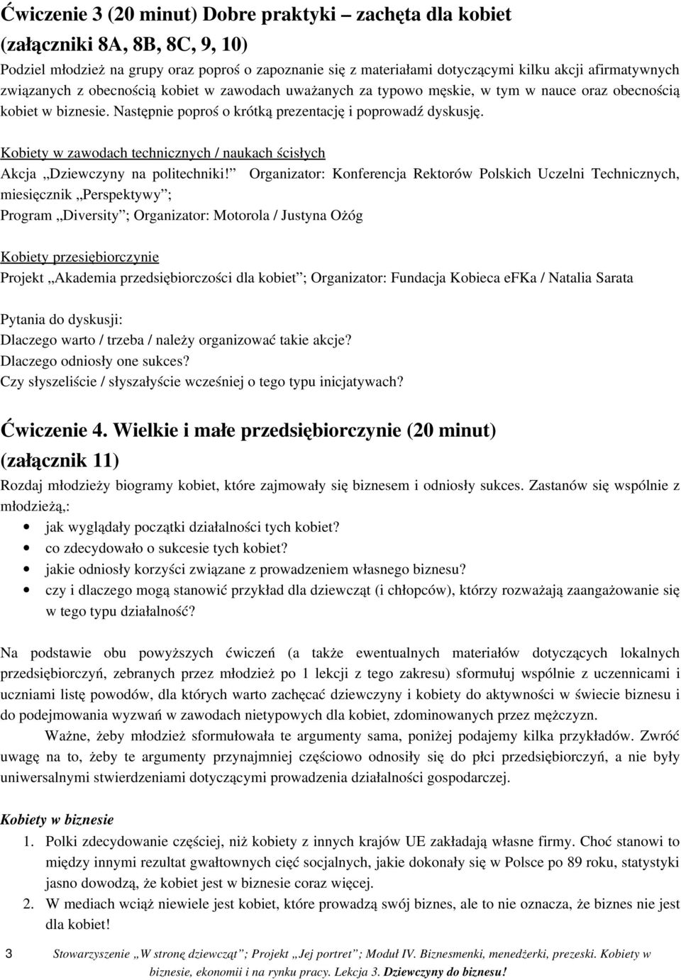 Kobiety w zawodach technicznych / naukach ścisłych Akcja Dziewczyny na politechniki!