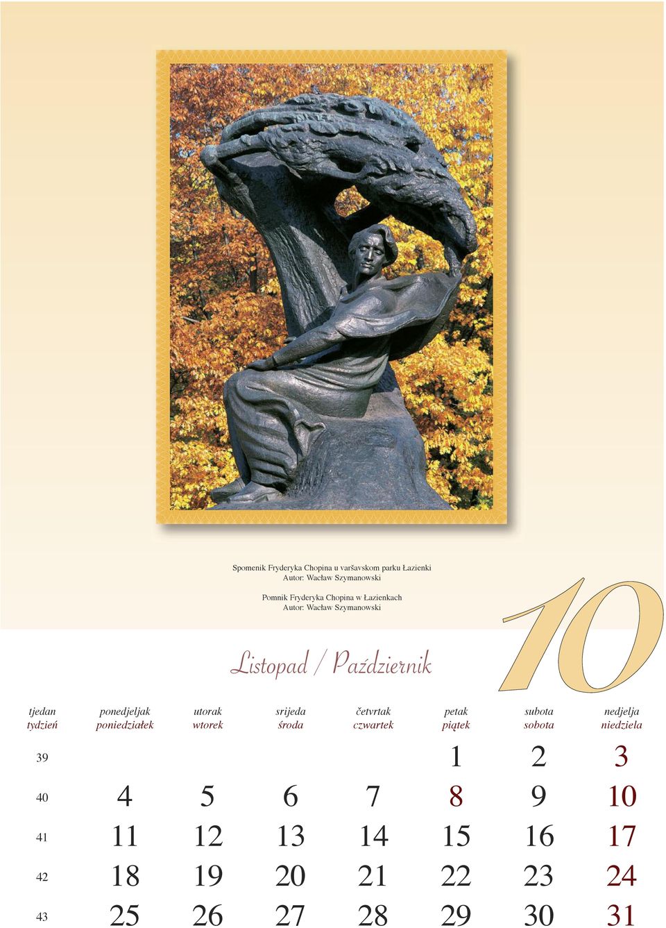 Wacław Szymanowski Listopad / Październik pok 39 1 2 3 40 4 5 6 7 8