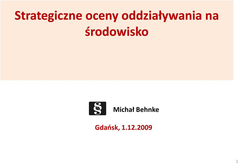 środowisko Michał