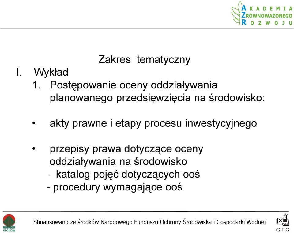 środowisko: akty prawne i etapy procesu inwestycyjnego przepisy