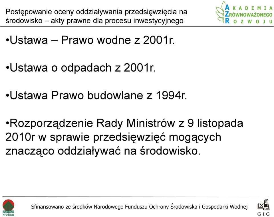 Ustawa Prawo budowlane z 1994r.